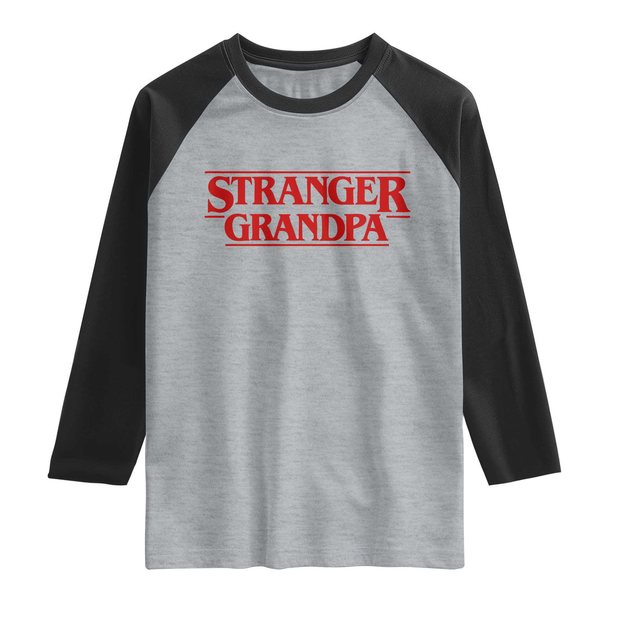 Stranger Grandpa Raglan Shirt Funny Grandfather Movie Gift
