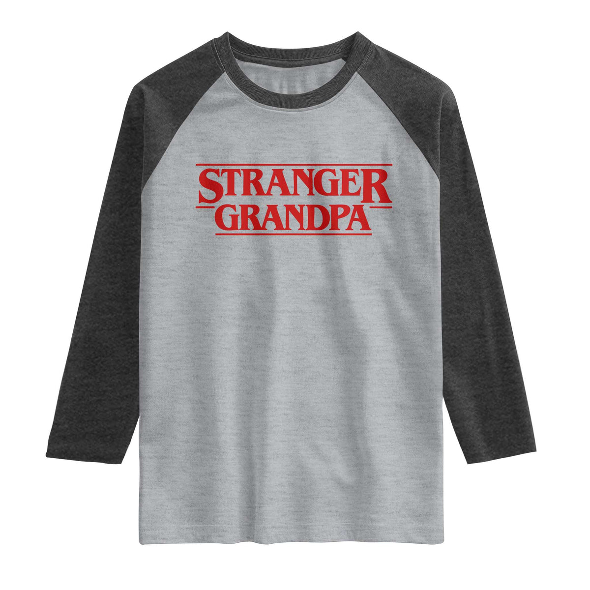 Stranger Grandpa Raglan Shirt Funny Grandfather Movie Gift