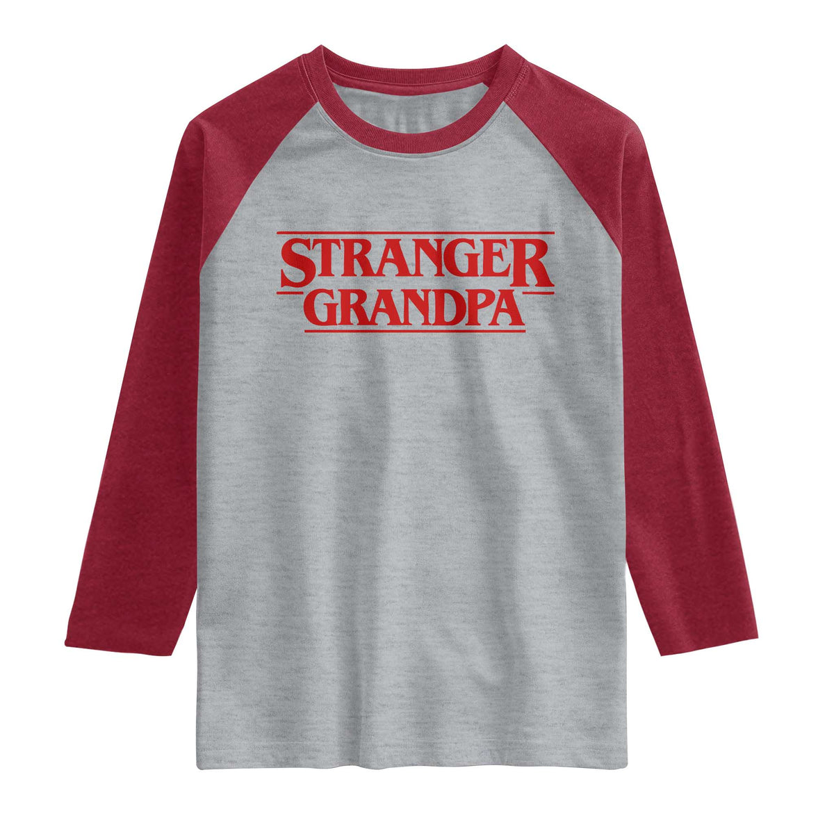 Stranger Grandpa Raglan Shirt Funny Grandfather Movie Gift
