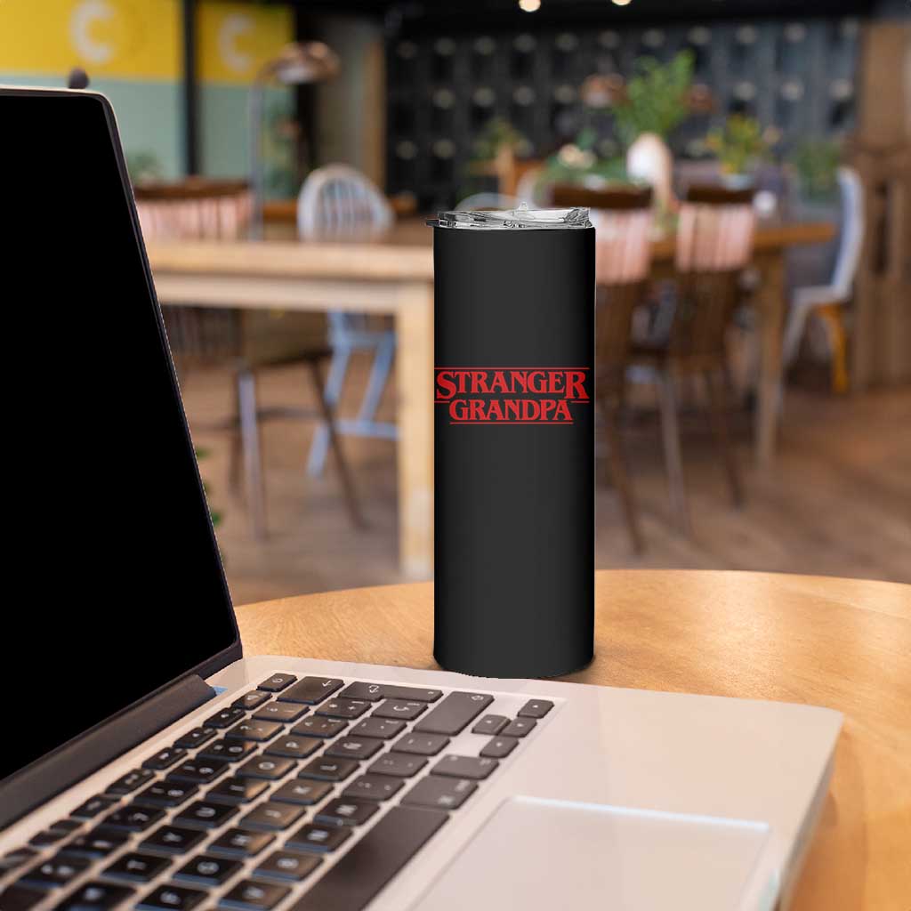 Stranger Grandpa Skinny Tumbler Funny Grandfather Movie Gift