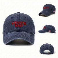Stranger Dad Washed Cotton Baseball Cap Funny Fathers Day Movie Gift