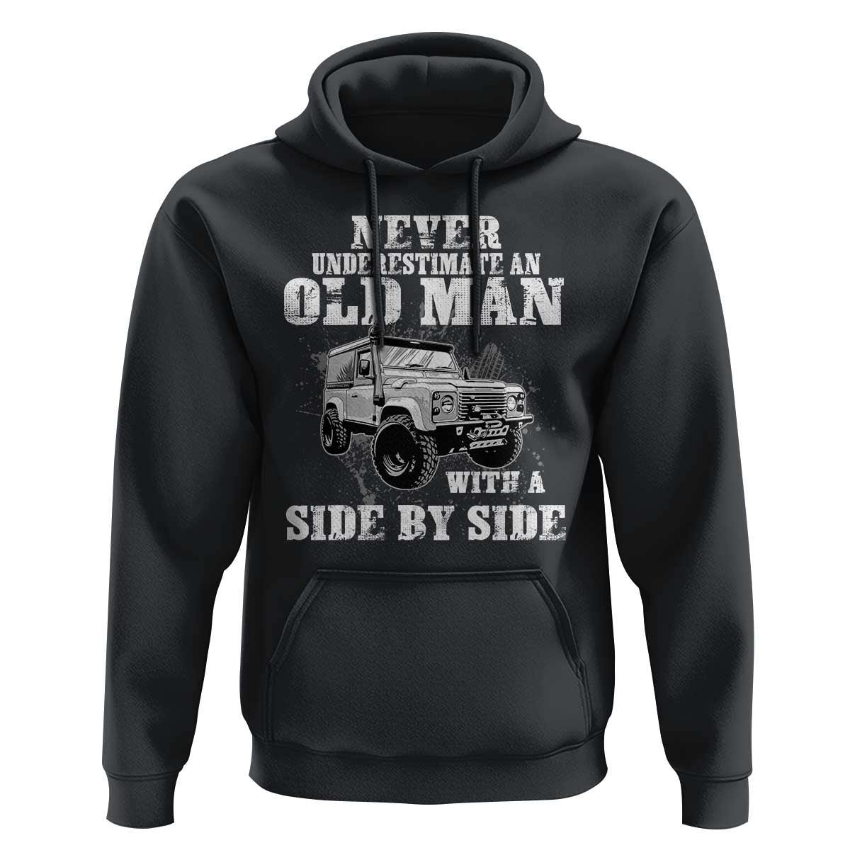 Classic Car Hoodie Never Underestimate An Old Man With A Side By Side Vintage Car - Wonder Print Shop
