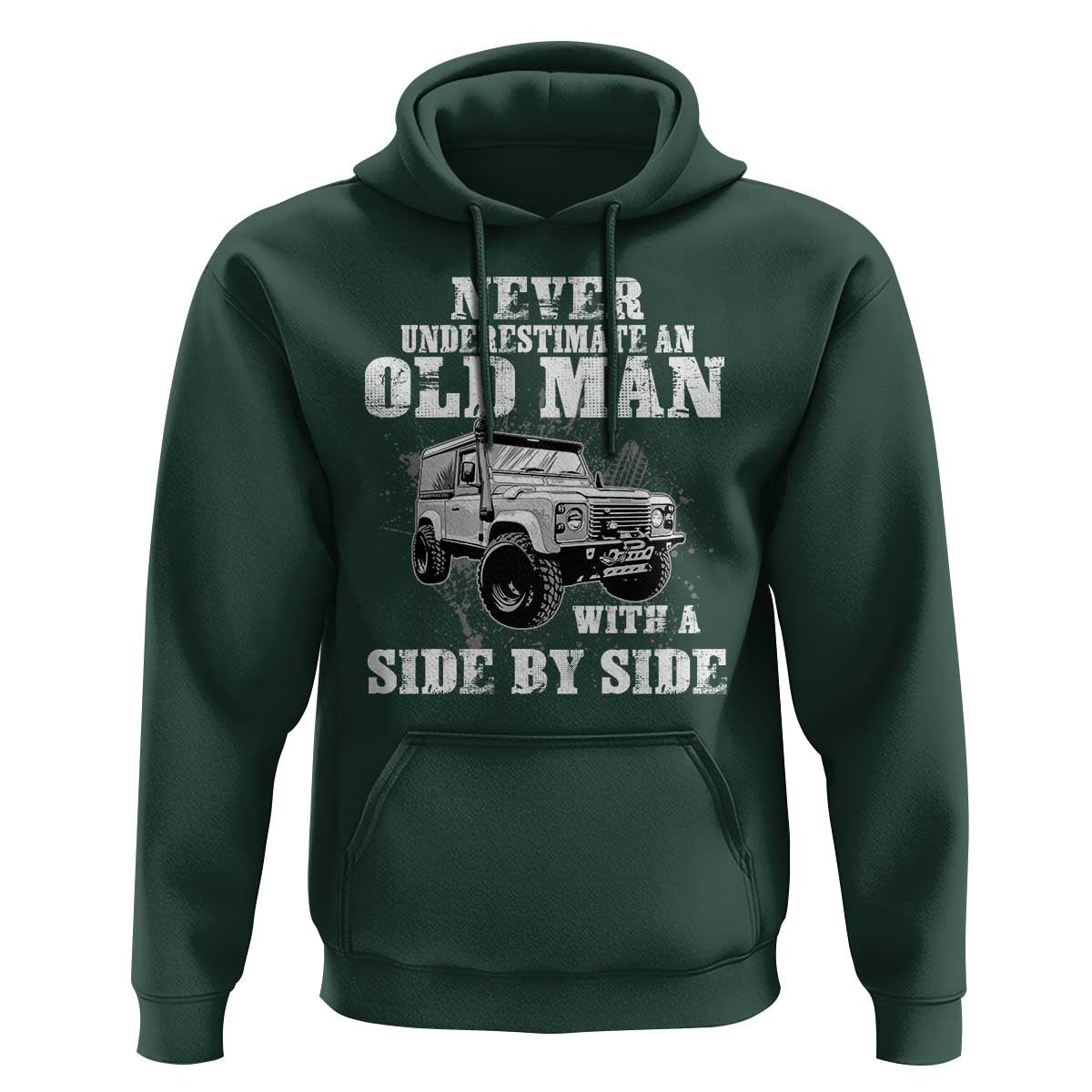Classic Car Hoodie Never Underestimate An Old Man With A Side By Side Vintage Car - Wonder Print Shop