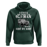Classic Car Hoodie Never Underestimate An Old Man With A Side By Side Vintage Car - Wonder Print Shop