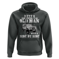 Classic Car Hoodie Never Underestimate An Old Man With A Side By Side Vintage Car - Wonder Print Shop