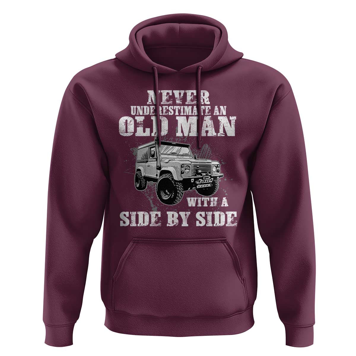 Classic Car Hoodie Never Underestimate An Old Man With A Side By Side Vintage Car - Wonder Print Shop