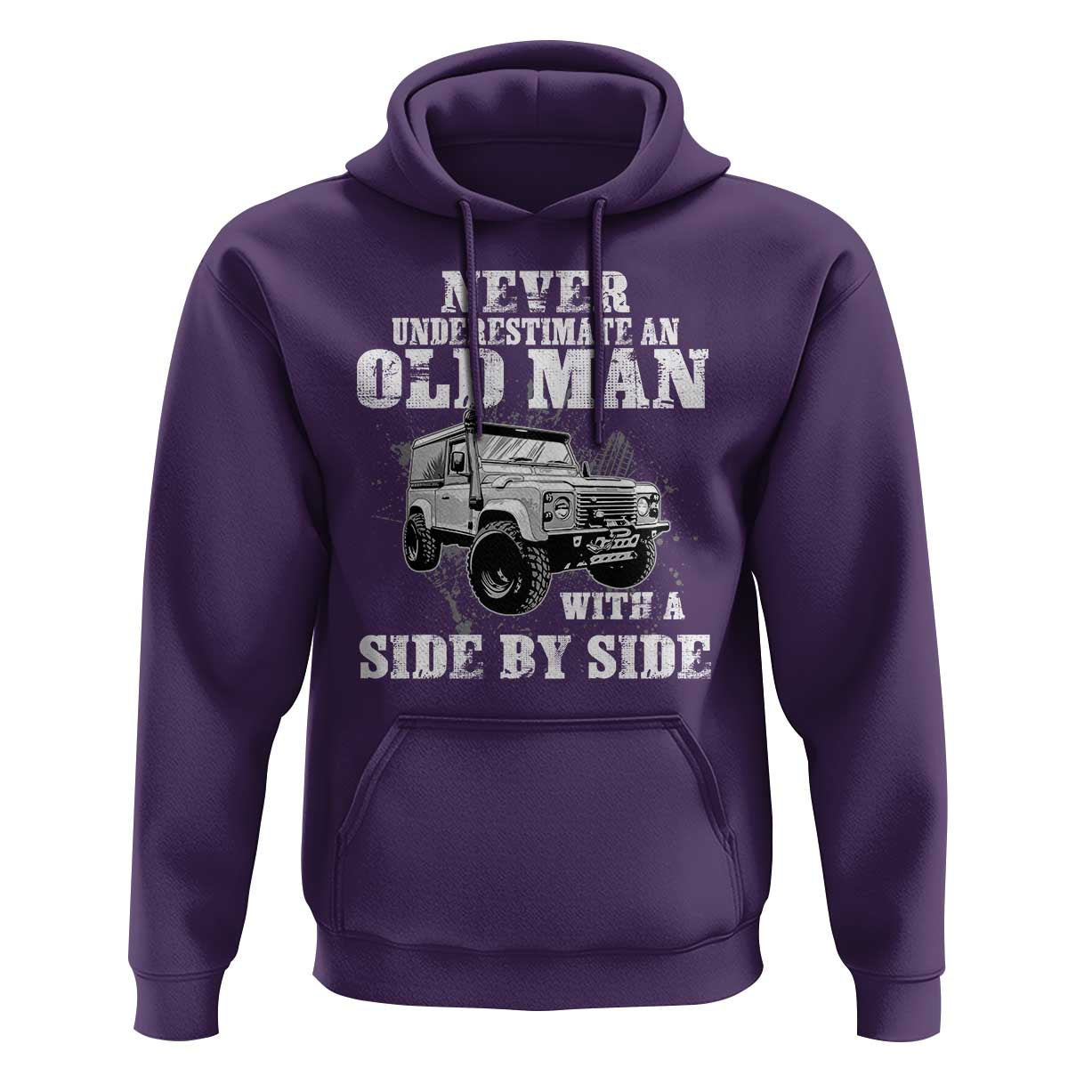 Classic Car Hoodie Never Underestimate An Old Man With A Side By Side Vintage Car - Wonder Print Shop