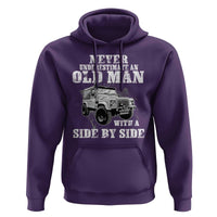 Classic Car Hoodie Never Underestimate An Old Man With A Side By Side Vintage Car - Wonder Print Shop