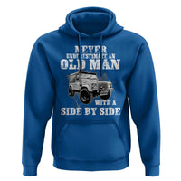 Classic Car Hoodie Never Underestimate An Old Man With A Side By Side Vintage Car - Wonder Print Shop
