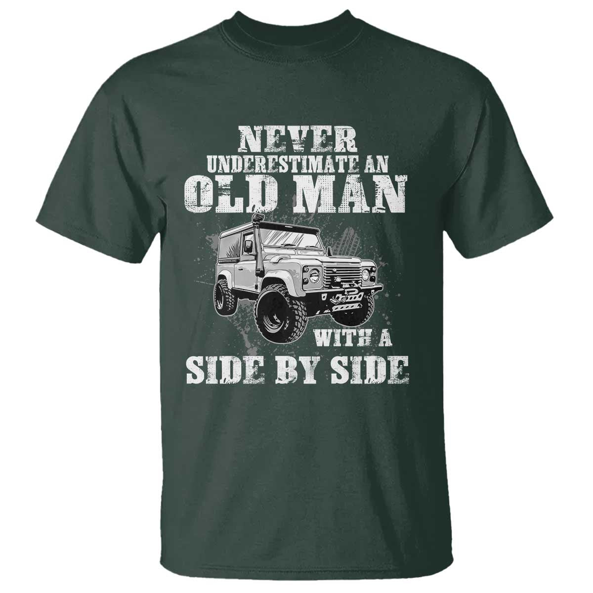 Classic Car T Shirt Never Underestimate An Old Man With A Side By Side Vintage Car - Wonder Print Shop