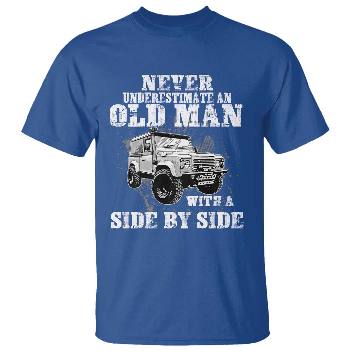 Classic Car T Shirt Never Underestimate An Old Man With A Side By Side Vintage Car - Wonder Print Shop