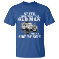 Classic Car T Shirt Never Underestimate An Old Man With A Side By Side Vintage Car - Wonder Print Shop