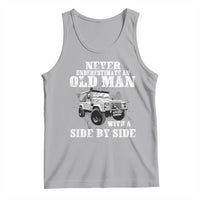 Classic Car Tank Top Never Underestimate An Old Man With A Side By Side Vintage Car - Wonder Print Shop