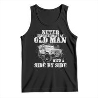 Classic Car Tank Top Never Underestimate An Old Man With A Side By Side Vintage Car - Wonder Print Shop