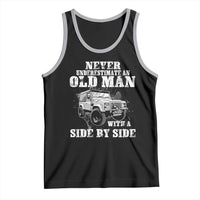 Classic Car Tank Top Never Underestimate An Old Man With A Side By Side Vintage Car - Wonder Print Shop