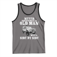 Classic Car Tank Top Never Underestimate An Old Man With A Side By Side Vintage Car - Wonder Print Shop