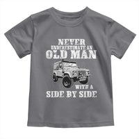 Classic Car Toddler T Shirt Never Underestimate An Old Man With A Side By Side Vintage Car - Wonder Print Shop