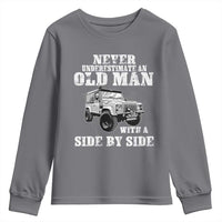 Classic Car Youth Sweatshirt Never Underestimate An Old Man With A Side By Side Vintage Car - Wonder Print Shop