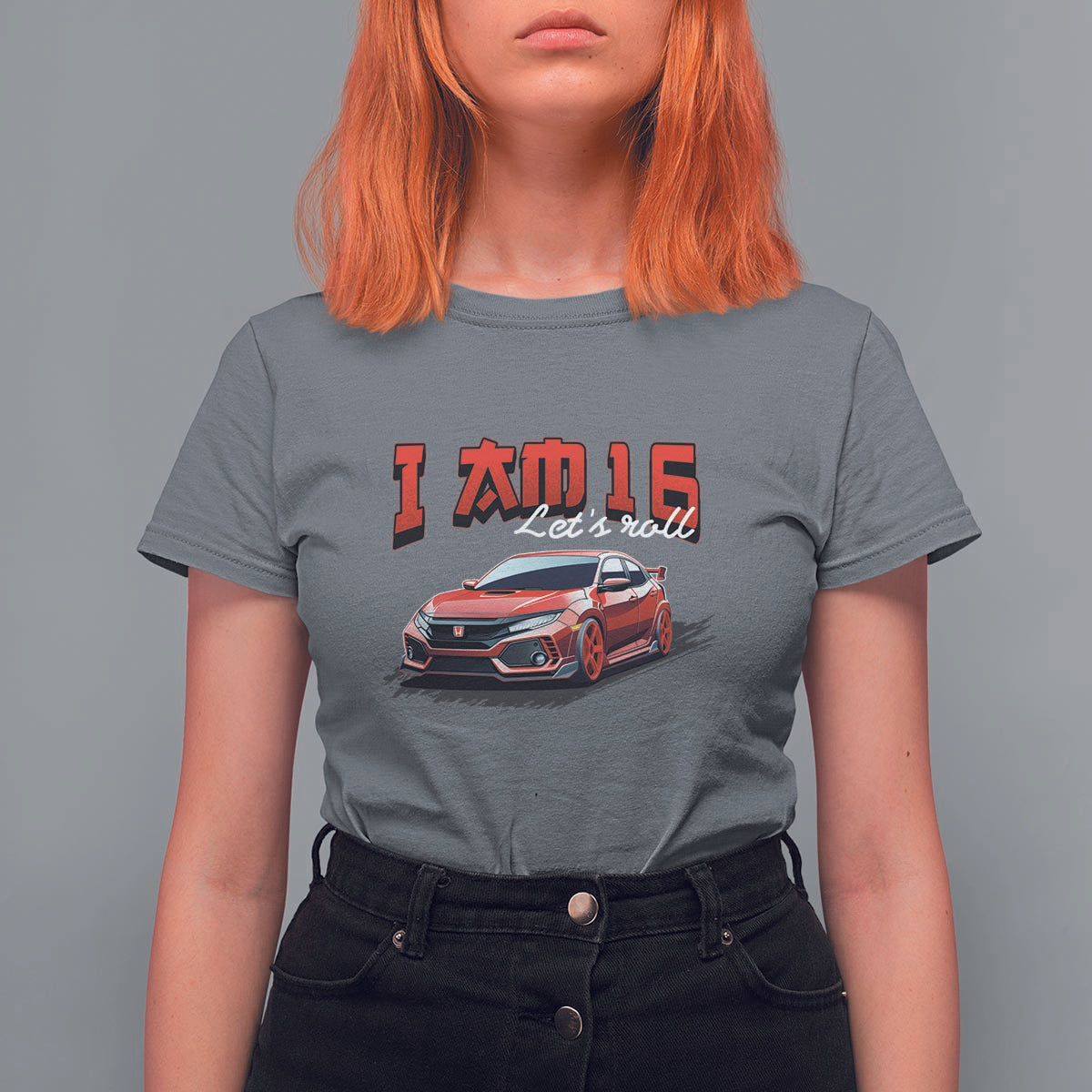 Funny 16th Birthday T Shirt For Women I'm 16 Let's Roll Car Driver 16 Years Old - Wonder Print Shop