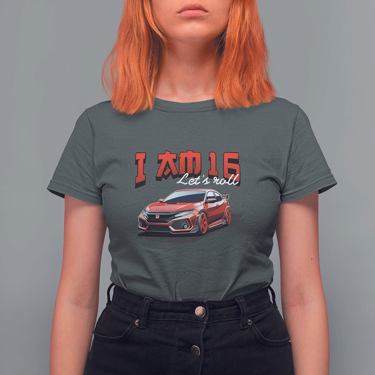Funny 16th Birthday T Shirt For Women I'm 16 Let's Roll Car Driver 16 Years Old - Wonder Print Shop