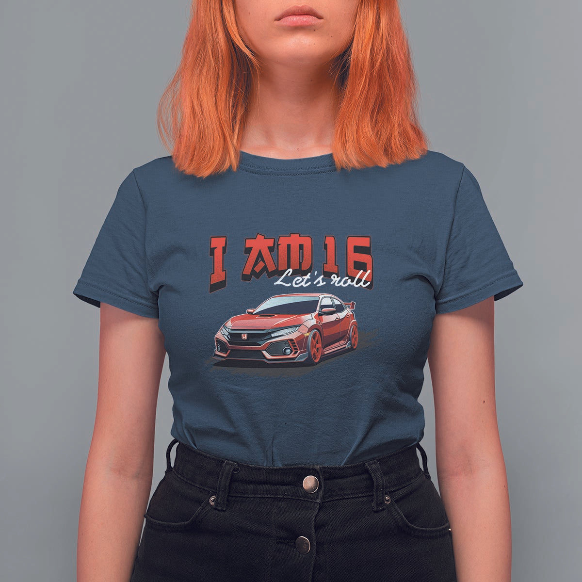 Funny 16th Birthday T Shirt For Women I'm 16 Let's Roll Car Driver 16 Years Old - Wonder Print Shop