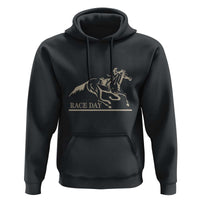 Horse Racing Hoodie Race Day Vintage Equestrian Jumping - Wonder Print Shop
