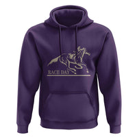 Horse Racing Hoodie Race Day Vintage Equestrian Jumping - Wonder Print Shop