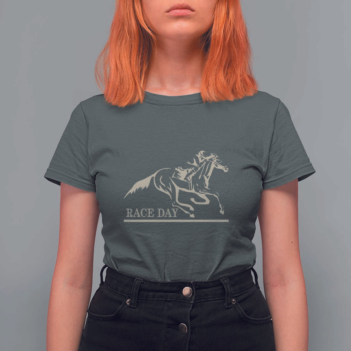 Horse Racing T Shirt For Women Race Day Vintage Equestrian Jumping - Wonder Print Shop