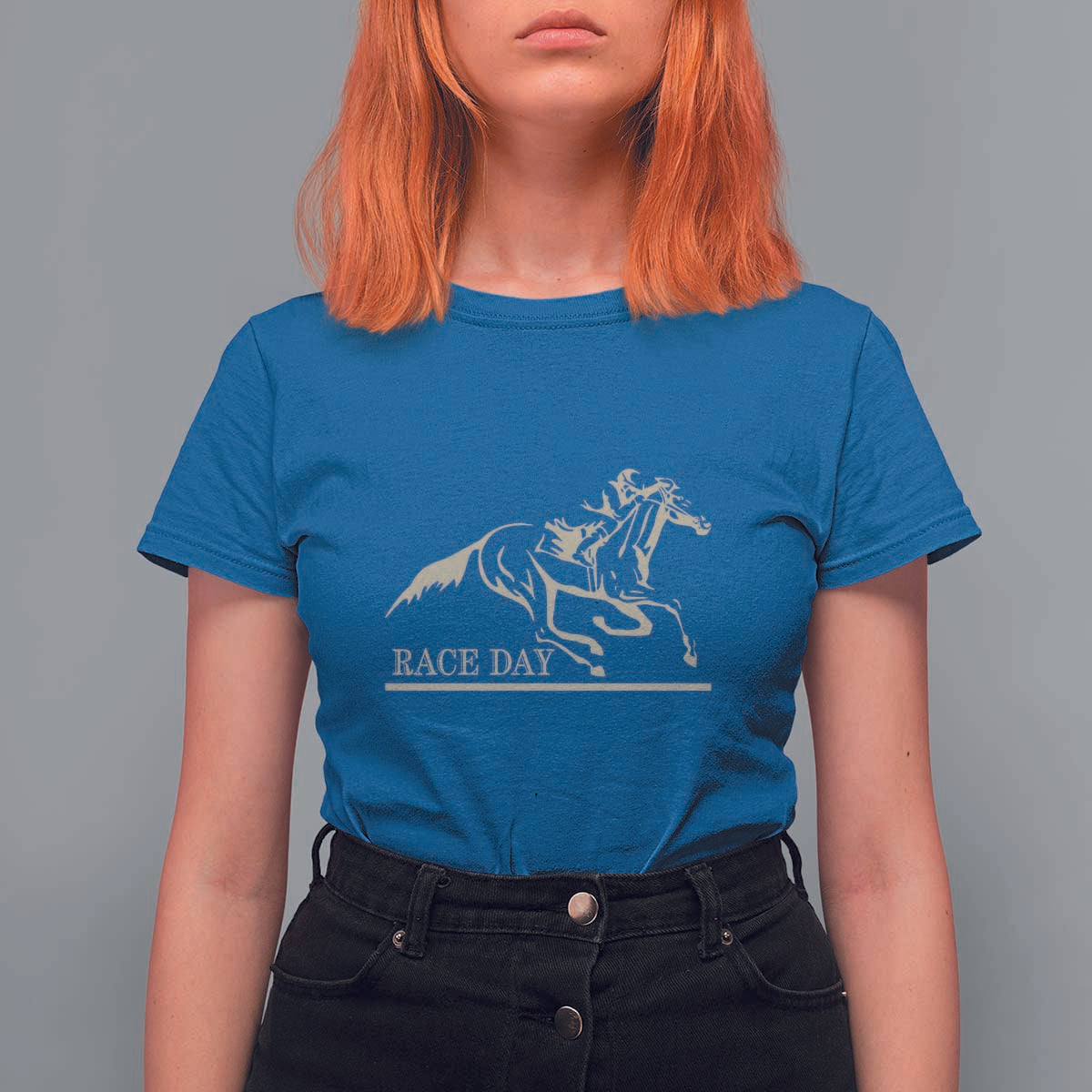 Horse Racing T Shirt For Women Race Day Vintage Equestrian Jumping - Wonder Print Shop