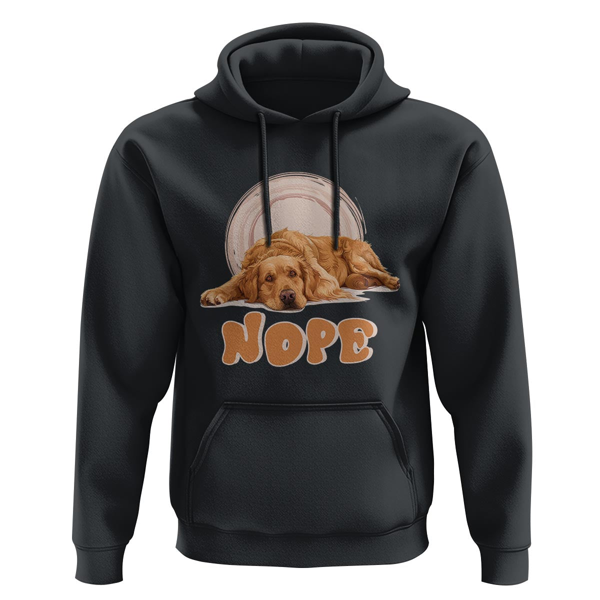 Lazy Golden Retriever Hoodie Nope Funny Dog Lover - Wonder Print Shop