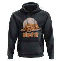 Lazy Golden Retriever Hoodie Nope Funny Dog Lover - Wonder Print Shop