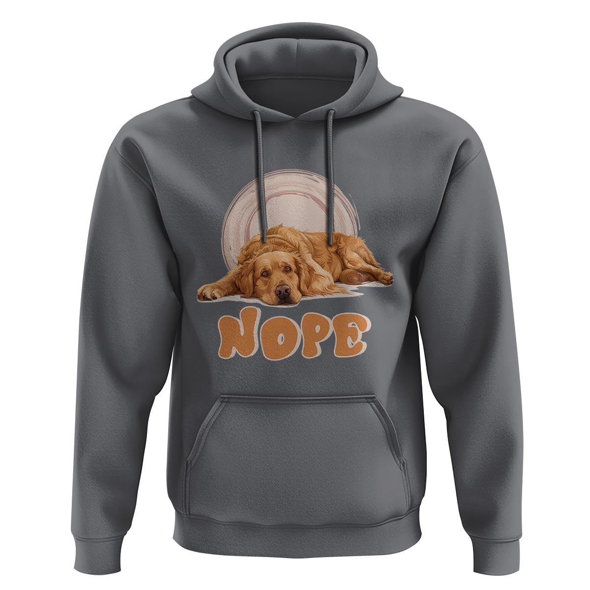 Lazy Golden Retriever Hoodie Nope Funny Dog Lover - Wonder Print Shop