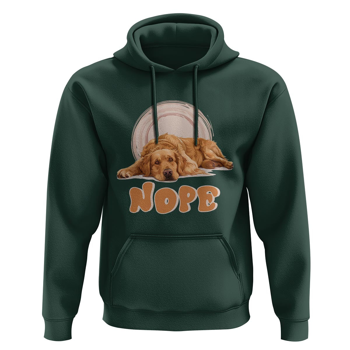 Lazy Golden Retriever Hoodie Nope Funny Dog Lover - Wonder Print Shop