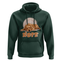 Lazy Golden Retriever Hoodie Nope Funny Dog Lover - Wonder Print Shop