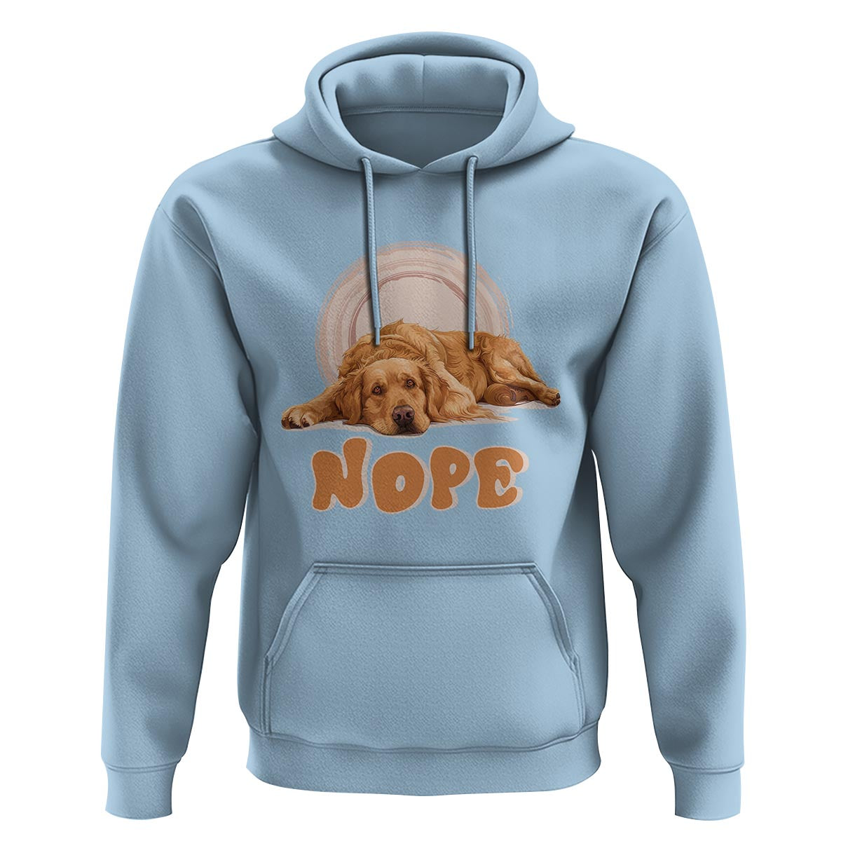 Lazy Golden Retriever Hoodie Nope Funny Dog Lover - Wonder Print Shop