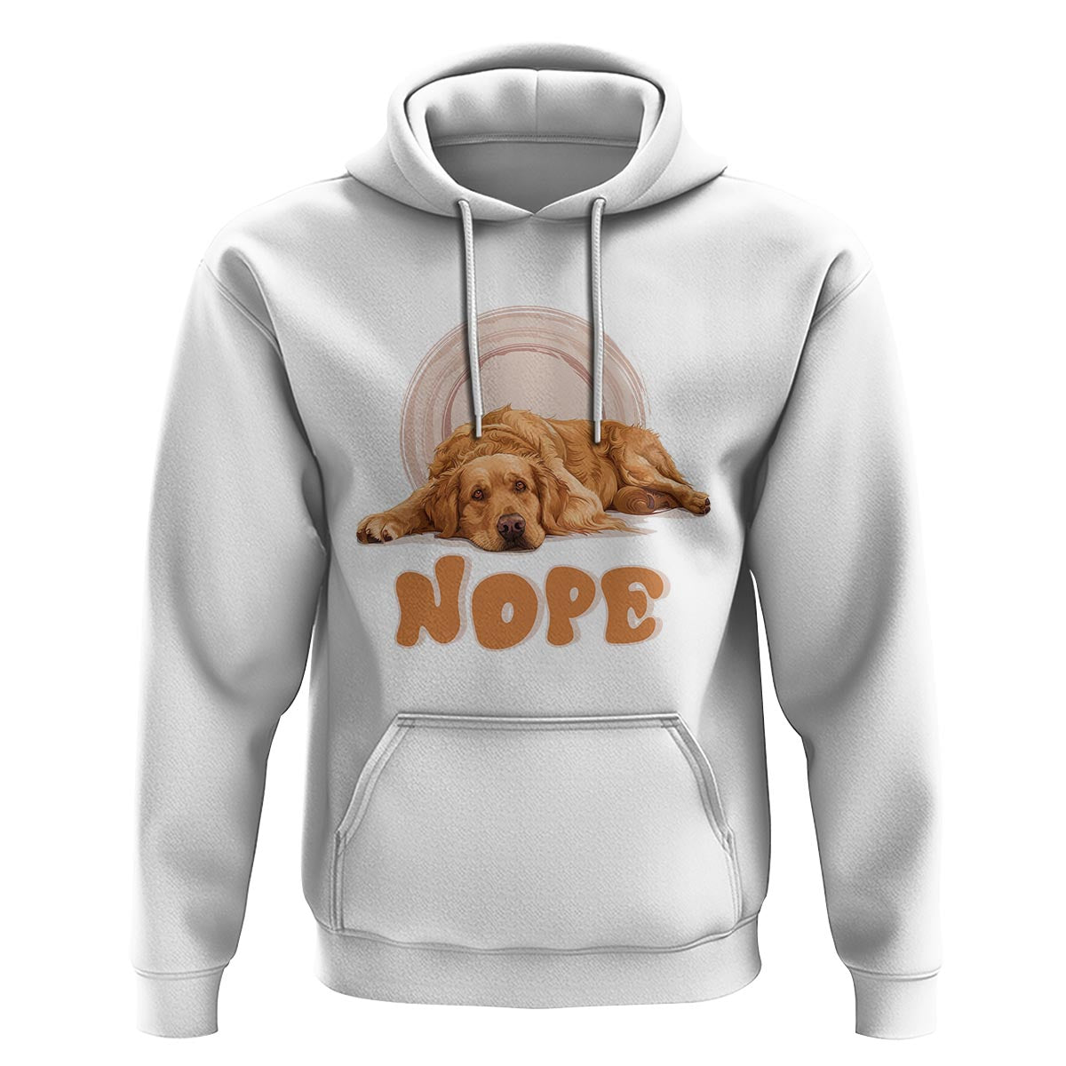 Lazy Golden Retriever Hoodie Nope Funny Dog Lover - Wonder Print Shop