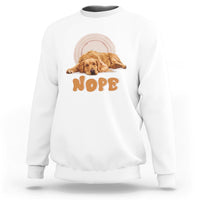 Lazy Golden Retriever Sweatshirt Nope Funny Dog Lover - Wonder Print Shop