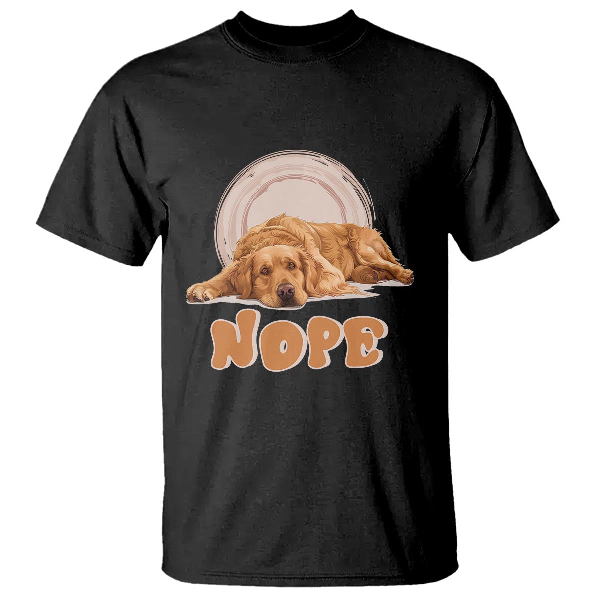 Lazy Golden Retriever T Shirt Nope Funny Dog Lover - Wonder Print Shop