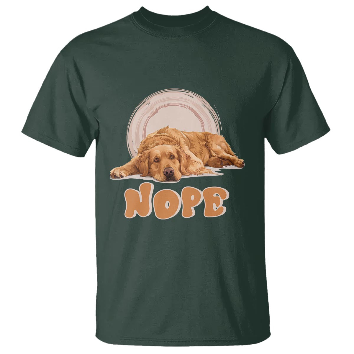 Lazy Golden Retriever T Shirt Nope Funny Dog Lover - Wonder Print Shop