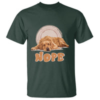 Lazy Golden Retriever T Shirt Nope Funny Dog Lover - Wonder Print Shop