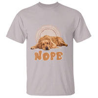 Lazy Golden Retriever T Shirt Nope Funny Dog Lover - Wonder Print Shop