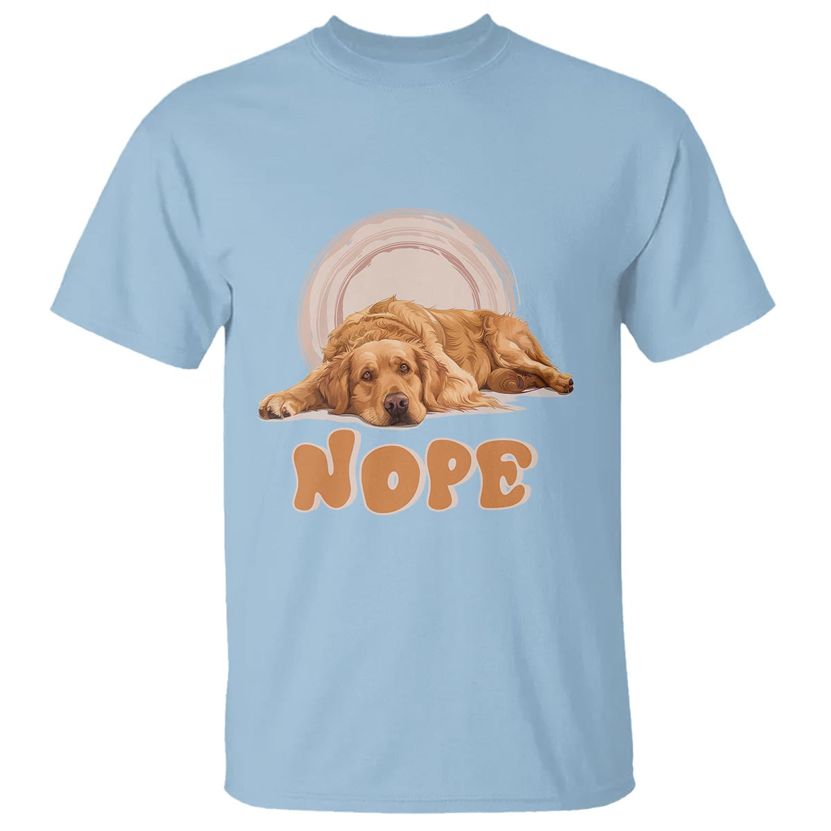 Lazy Golden Retriever T Shirt Nope Funny Dog Lover - Wonder Print Shop