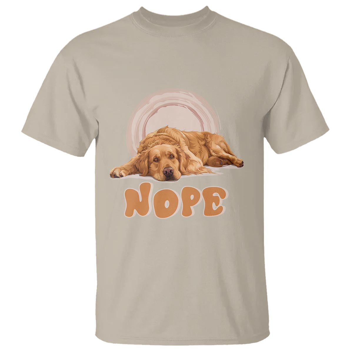 Lazy Golden Retriever T Shirt Nope Funny Dog Lover - Wonder Print Shop