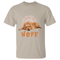 Lazy Golden Retriever T Shirt Nope Funny Dog Lover - Wonder Print Shop