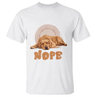 Lazy Golden Retriever T Shirt Nope Funny Dog Lover - Wonder Print Shop