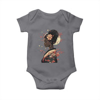 African American Geisha Kimono Blasian Japanese Sakura Baby Onesie
