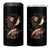 African American Geisha Kimono Blasian Japanese Sakura 4 in 1 Can Cooler Tumbler