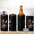 African American Geisha Kimono Blasian Japanese Sakura 4 in 1 Can Cooler Tumbler