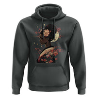 African American Geisha Kimono Blasian Japanese Sakura Hoodie