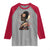 African American Geisha Kimono Blasian Japanese Sakura Raglan Shirt